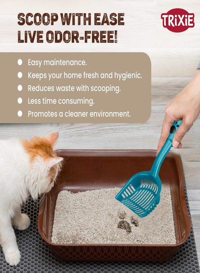 Trixie: - Clumping Cat Litter Scoop with Dirt Bags | Plastic Scoop with Waste Bag in The Handle of The Scoop | Made, Specially Designed to be User-Friendly - 38cm, Medium - Image 5